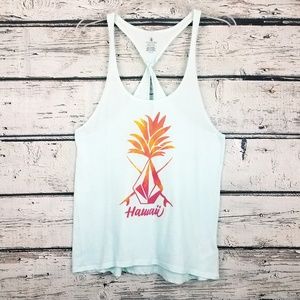 Volcom Tops - Volcom Hawaii pineapple graphic soft teal tank top Volcom Tops - Volcom Hawaii pineapple graphic soft teal tank top